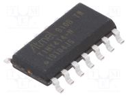 IC: AVR microcontroller; SO14; Ext.inter: 12; Cmp: 1; ATTINY; 1.27mm MICROCHIP TECHNOLOGY