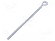 Hook; ring; steel; zinc; 180mm DROMET