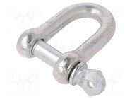 Dee shackle; steel; for rope; zinc; 18mm DROMET