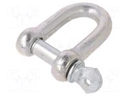 Dee shackle; steel; for rope; zinc; 18mm DROMET