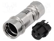 Connector: circular; plug; female; PIN: 3; Buccaneer 6000; 16A; 277V BULGIN