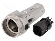 Connector: circular; plug; male; PIN: 6; 10A; 500V; Buccaneer 7000 BULGIN