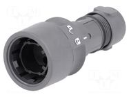 Connector: circular; plug; male; PIN: 2; 16A; 277V; w/o contacts BULGIN