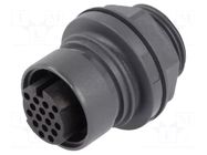 Connector: circular; socket; female; PIN: 16; 3A; 60V; w/o contacts BULGIN