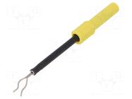 Measuring tip; 1A; yellow; Socket size: 4mm; Insulation: polyamide SCHÜTZINGER