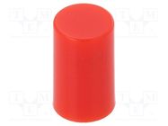 Button; 15.4mm; red C&K