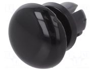 Rivet; polyamide; L.rivet: 4.5mm; black; dismountable,push-in DREMEC