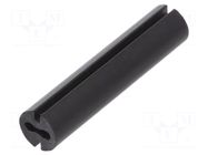 Spacer sleeve; LED; Øout: 4.8mm; ØLED: 3mm; L: 22mm; black; UL94V-0 DREMEC