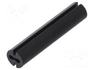 Spacer sleeve; LED; Øout: 4.8mm; ØLED: 3mm; L: 23mm; black; UL94V-0 DREMEC