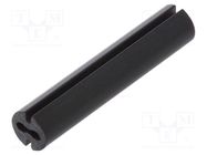 Spacer sleeve; LED; Øout: 4.8mm; ØLED: 3mm; L: 24mm; black; UL94V-0 DREMEC