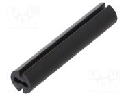 Spacer sleeve; LED; Øout: 4.8mm; ØLED: 3mm; L: 25mm; black; UL94V-0 DREMEC