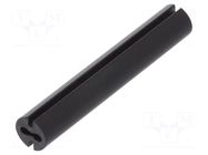 Spacer sleeve; LED; Øout: 4.8mm; ØLED: 3mm; L: 29mm; black; UL94V-0 DREMEC