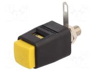 Laboratory clamp; yellow; 70VDC; 16A; screw,spring clamp; nickel SCHÜTZINGER