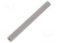 Screwed spacer sleeve; 55mm; Int.thread: M3; hexagonal DREMEC
