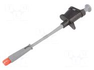 Clip-on probe; crocodile; 6A; 1kVDC; black; Insulation: polyamide SCHÜTZINGER