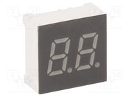 Display: LED; 7-segment; 7.62mm; 0.3"; No.char: 2; red; 25÷50mcd LUCKYLIGHT