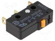 Microswitch SNAP ACTION; 5A/125VAC; without lever; SPDT; ON-(ON) OMRON Electronic Components