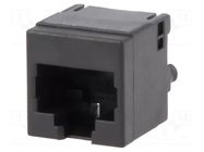 Connector: RJ45; socket; PIN: 8; Cat: 6; shielded; 8p8c; on PCBs; THT BEL FUSE