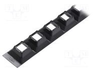 LED lens holder; rectangular; C16584,C16588; Colour: black LEDIL