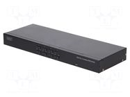 KVM switch; DC,PS/2 socket x2,USB A socket x2,VGA x9; OUT: 8 DIGITUS