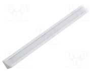 Profiles for LED modules; white; natural; L: 1m; TRIO10; aluminium TOPMET