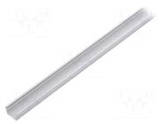 Profiles for LED modules; natural; L: 1m; UNI12; aluminium TOPMET