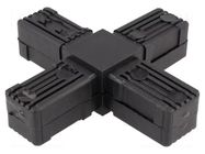 Mounting coupler; for profiles; polyamide; -30÷100°C; I: 77mm ELESA+GANTER