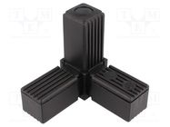 Mounting coupler; for profiles; Mat: polyamide; -30÷100°C; I: 77mm ELESA+GANTER