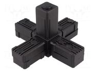 Mounting coupler; for profiles; polyamide; -30÷100°C; I: 77mm ELESA+GANTER