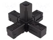 Mounting coupler; for profiles; polyamide; -30÷100°C; I: 77mm ELESA+GANTER