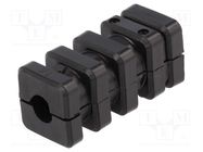 Mounting coupler; for profiles; W: 18mm; H: 42mm; Int.thread: M6 ELESA+GANTER