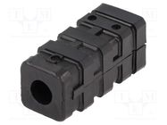 Mounting coupler; for profiles; W: 18mm; H: 43mm; Int.thread: M8 ELESA+GANTER