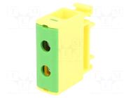 Splice terminal: rail; 135A; 1kV; screw terminal; yellow-green OUNEVA