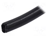 Protective tube; Size: 32; black; L: 25m; with pilot wire; RKGS AKS ZIELONKA