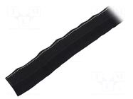 Braid; ØBraid : 25÷29mm; PET,polyester; black; incised; -50÷125°C HELLERMANNTYTON