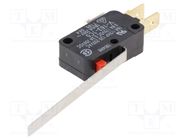 Microswitch SNAP ACTION; 16A/250VAC; 0.6A/125VDC; with lever OMRON Electronic Components