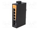 Switch Ethernet; unmanaged; Number of ports: 5; 9.6÷60VDC; IP30 WEIDMÜLLER