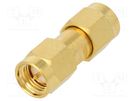 Coupler; SMA male,both sides; straight; 50Ω; PTFE; gold-plated AMPHENOL RF
