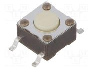 Microswitch TACT; SPST-NO; Pos: 2; 0.05A/24VDC; SMT; none; 2.55N TE Connectivity