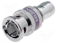 Connector: BNC; plug; male; with locking collar; 75Ω; B1855A BELDEN