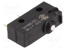 Microswitch SNAP ACTION; 0.1A/125VAC; 0.1A/30VDC; without lever HONEYWELL