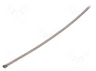 Rope; acid resistant steel A4; Ørope: 4mm; L: 50m; 283kg KRAFTBERG