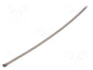 Rope; acid resistant steel A4; Ørope: 4mm; L: 50m; 283kg KRAFTBERG