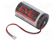 Battery: lithium; D; 3.6V; 19000mAh; non-rechargeable 