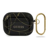 Guess GUACAPTPUCHBK AirPods Pro cover black/black Gold Chain Collection, Guess