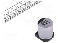 Capacitor: electrolytic; low ESR; SMD; 100uF; 16VDC; Ø6.3x7.7mm PANASONIC