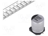 Capacitor: electrolytic; low ESR; SMD; 220uF; 50VDC; Ø8x10.2mm PANASONIC