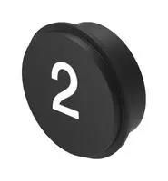 KEYPAD INSERT, SYMBOL 2, BLK/WHT