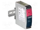 Power supply: switched-mode; for DIN rail; 80W; 24VDC; 3.4A; OUT: 1 TRACO POWER