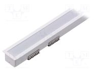 Profiles for LED modules; white; white; L: 1m; LINEA-IN20 TOPMET